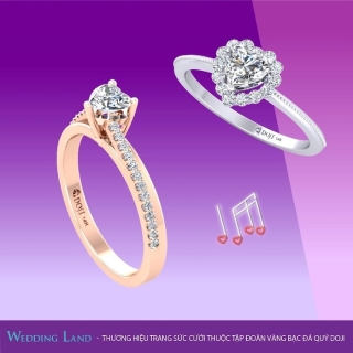 Nhẫn đính hôn kim cương 99 giác cắt luôn là sự chọn lựa hoàn hảo cho lời cầu hôn ngọt ngào.