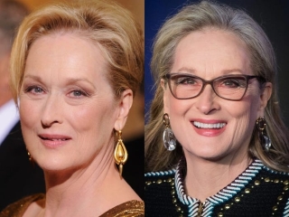 Meryl Streep hợp nhất với gọng kính mắt mèo.