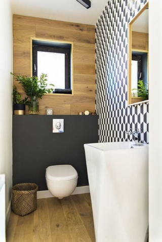 Các ý tưởng tuyệt vời dành cho bạn để truyền nguồn cảm hứng thiết kế một không gian nhà vệ sinh cho khách đẹp-độc-lạ - Ảnh 2.