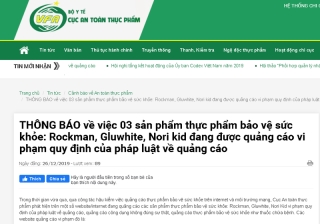 can trong voi thong tin quang cao thuc pham bao ve suc khoe rizin