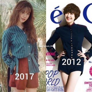 Thời 2012 là “thời hoàng kim” của Goo Hye Sun khi cô nàng có sắc vóc rạng rỡ , thon thả trên tạp chí giờ đây phần đông khán giả khá tiếc nuối khi thấy hình ảnh của cô hiện tại