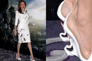 Christian Louboutin đã tạo ra một đôi giày cao gót được lấy cảm hứng từ vai diễn Angelina Jolie trong bộ phim Maleficent của Disney. Phần gót được điêu khắc giống như sừng của Maleficent.