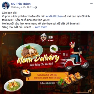 Loạt nhà hàng của sao Việt bán online trong mùa dịch: Trấn Thành quảng cáo hết mình, Đàm Vĩnh Hưng còn quay cả clip tư vấn mua hàng - Ảnh 11.