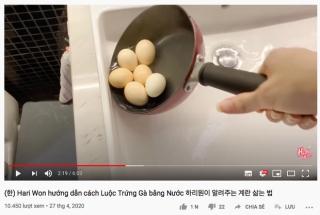 Không biết nấu nhiều món nhưng vẫn muốn quay vlog nấu ăn, Hari Won bèn hướng dẫn dân tình… cách luộc trứng gà bằng nước? - Ảnh 1.