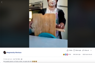 Đoạn clip T*i n*n làm bánh đang hot nhất Facebook với hơn 15 triệu views, phản ứng “giả trân” của người phụ nữ bị vạch trần là chiêu trò câu like - Ảnh 2.
