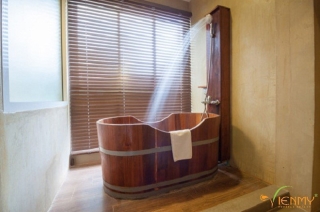 Hưởng thụ spa tại nhà cùng bồn tắm gỗ - ảnh 1