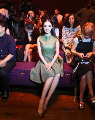 Năm 2014, sau khi sanh con xong Dương Mịch được mời đến show thời trang của Gucci tại Milan Fashion Week. Đây cũng được xem là “cột mốc” cô bén duyên với mảng thời trang