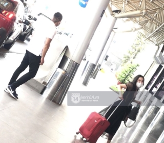 Clip: Nghi vấn MC Minh Hà ôm hôn tình mới ở sân bay Tân Sơn Nhất - Ảnh 4.
