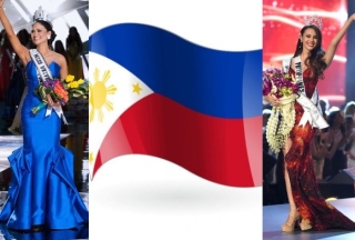 Còn Top 10 Miss Universe 2014 đến từ Philippines từ 1 chiếc váy đuôi cá, fan đã phù phép thành một bộ cánh nhẹ nhàng hơn, bay bổng hơn.