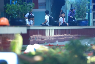 Cận cảnh gốc phượng vĩ mục ruỗng đổ gãy đè 13 học sinh thương vong ở Sài Gòn - Ảnh 11.