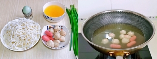 Bún chả viên siêu tốc cho bữa sáng - Ảnh 5.