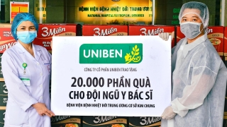 Uniben trao tặng 150.000 bữa ăn dinh dưỡng từ Mì 3 Miền và Nước trái cây Joco cho đội ngũ y bác sĩ các bệnh viện tuyến đầu - Ảnh 6.