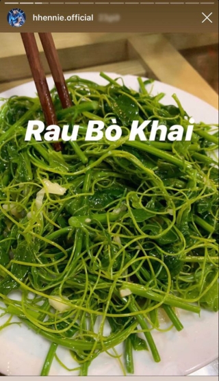 Giật mình với món rau bò khai mới được H’hen Niê giới thiệu trên Instagram story: nhiều người chưa biết nhưng đây là một đặc sản Việt Nam đấy! - Ảnh 1.