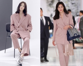 Thậm chí, kể cả hai người đẹp hàng đầu xứ sở Kim Chi có đụng hàng trang phục tối giản thì cả hai đều sang trọng, cuốn hút theo cách riêng nhất