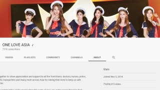 Trang chủ kênh Youtube hiện tại của T-ara, tên kênh đã bị thay đổi.