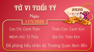 tu vi 12 con giap tu vi ngay 17052020 tuoi ty