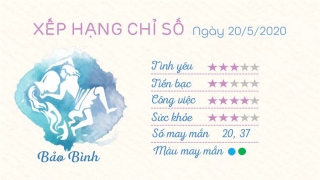 Tu vi 12 cung hoang dao - Tu vi ngay 20052020 - Bao Binh