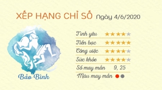 Tu vi 12 cung hoang dao - Tu vi ngay 462020 - Bao Binh