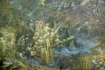 Ra mắt bức tranh khổng lồ tái hiện Chiến thắng Điện Biên Phủ - Ảnh 2.
