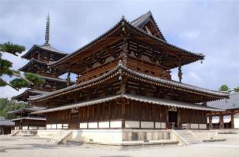 Ngôi đền Buddist Horyu-ji ở Nhật Bản