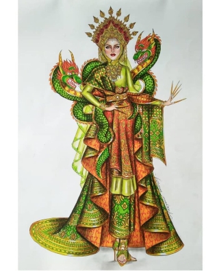 National Costume của Indonesia Thái Lan hoành tráng lấn át Khánh Vân tại Miss Universe? ảnh 9