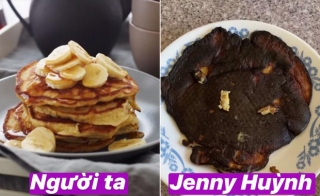 Jenny Huỳnh chính thức nhập hội gái đoảng: Úi zùi ui! Pancake chuối thành pancake bóng đêm luôn rồi nè! - Ảnh 4.