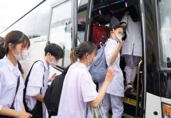 Gần trăm giảng viên, sinh viên Đại học Y dược Hải Phòng lên đường chi viện cho Bắc Giang chống dịch COVID-19 - Ảnh 12.
