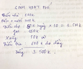 Chi tiêu tiết kiệm với 3,5 triệu/tháng cho 3 người, vợ trẻ bị chất vấn vì ăn uống kham khổ và 1 khoản bất hợp lý - Ảnh 1.