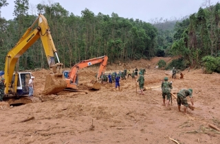 13 thi thể cán bộ chiến sỹ đoàn công tác gặp nạn đã được tìm thấy