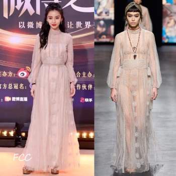 Loạt sao sửa váy tại Đêm hội Weibo, tiếc thay cho Angela Baby vì bỏ mất phụ kiện này mà kém sang hơn bản gốc - Ảnh 3.