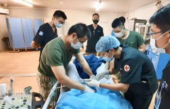 Thực hiện thành công giảm đau sau mổ tại Bệnh viện dã chiến tại Nam Sudan -0