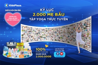 2000 mẹ bầu đã sẵn sàng lập kỷ lục tập Yoga trực tuyến