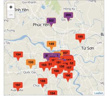 Thủ đô Hà Nội tiếp tục bị ô nhiễm không khí. Ảnh: Dương Lâm