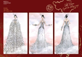 Những thiết kế National Costume của Khánh Vân nhận được lượt bình chọn cao nhất.