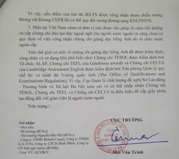 Bộ GD-ĐT lên tiếng vụ Giáo viên IELTS 8.0 vẫn chưa đủ điều kiện dạy ở Việt Nam - Ảnh 1.