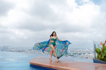 Thái Thị Hoa mang cả hệ sinh thái lên Trang phục đi biển tại Hoa hậu Trái Đất Ảnh 6