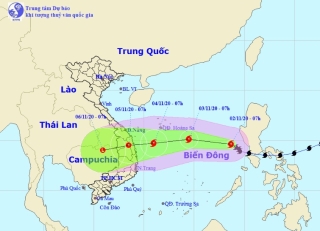 Diễn biến mới của bão số 10 Goni đang hướng vào Đà Nẵng đến Phú Yên - 1