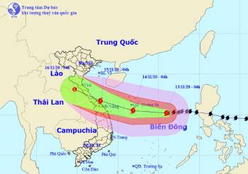 Diễn biến mới nhất của bão số 13 Vamco đang hướng vào Hà Tĩnh – Thừa Thiên Huế - 1