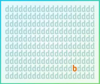 Thách thức thị giác 10 giây: Đố bạn tìm ra chữ khác “đứng nhầm chỗ” trong bảng toàn chữ cái d - Ảnh 2.