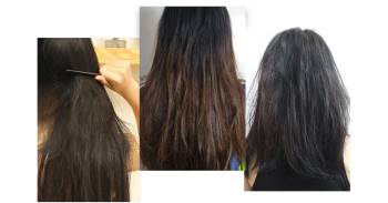 Nhìn những hình ảnh này, chị em mới biết tầm quan trọng của một lọ serum dưỡng tóc trong mùa hanh khô - Ảnh 2.