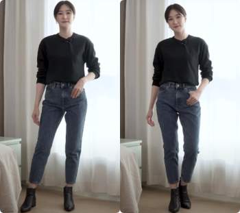 Blogger người Hàn chỉ ra dáng quần jeans hack chân dài vi diệu nhất của Zara - Ảnh 6.