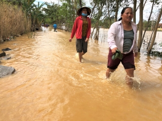 Gần 30 ngày miền Trung chìm trong lũ hồng thủy: Nước ngập mái nhà, mênh mông nước mắt - ảnh 24