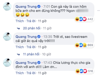 Nửa đêm Trấn Thành bỗng livestream… chặt gà để “dằn mặt” Trúc Nhân, Quang Trung cũng vào xin ăn như thật - Ảnh 9.