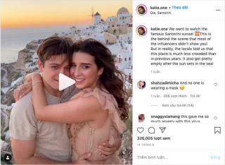 Đăng clip sống ảo lên Instagram, cặp đôi vạch trần cảnh “đông đến ngộp thở” tại Santorini, đáng chú ý là không một ai đeo khẩu trang? - Ảnh 3.