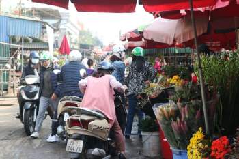 Chợ hoa lớn nhất Hà Nội họp thâu đêm suốt sáng những ngày trước Tết - ảnh 3