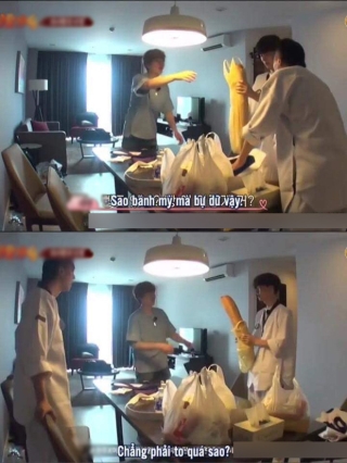 Netizens cười ngất với chiếc bánh mì khổng lồ nam idol người Hàn được tặng dịp sinh nhật, tưởng đâu mua ở Big C Việt Nam - Ảnh 6.