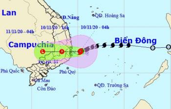 Bão số 12 đã vào vùng biển Bình Định - Ninh Thuận - 1