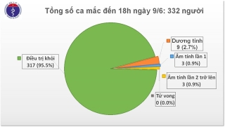 Việt Nam chỉ còn 9 ca dương tính với Covid-19