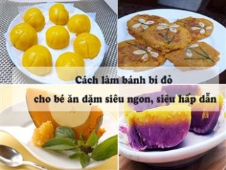 Cách làm bánh bí đỏ cho bé ăn dặm siêu ngon, siêu hấp dẫn