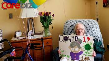 Cụ bà mừng sinh nhật 100 tuổi sau khi đánh bại virus Corona - Ảnh 3.